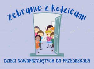 ikona zebranie z rodzicami dzieci nowoprzyjętych do przedszkola